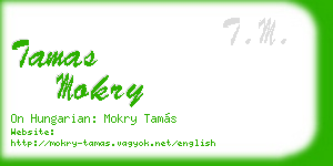 tamas mokry business card